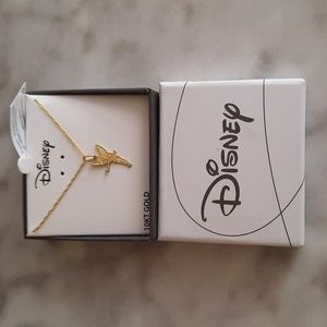 10kt Disney Tinkerbell Pendant Necklace